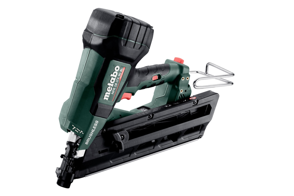 Metabo 612090840 NFR 18 LTX 90 BL Accu Strip Nailer 18V excl. batteries and charger in Metabox