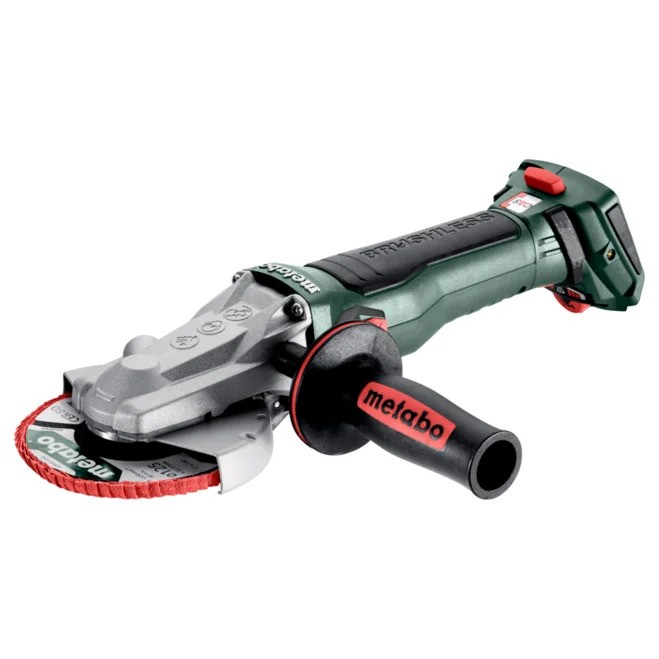 Metabo 601307840 WVBF 18 LT BL 11-125 Quick Accu flathead grinder 18 volts excl. batteries and charger in metabox