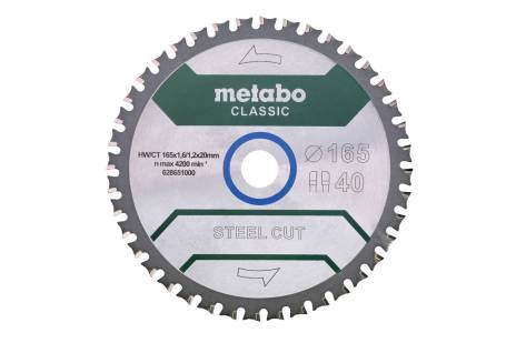Metabo Accessories 628651000 Circular saw blade Steel Cut Classic 165x20 40FZFA/FZFA 4° /B
