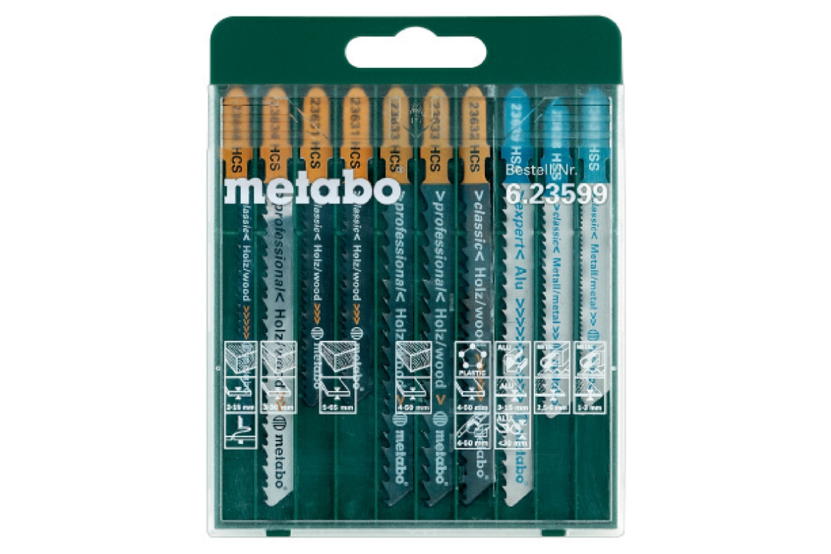 Metabo Accessories 623599000 Assortment of jigsaw blades SP", 10-piece