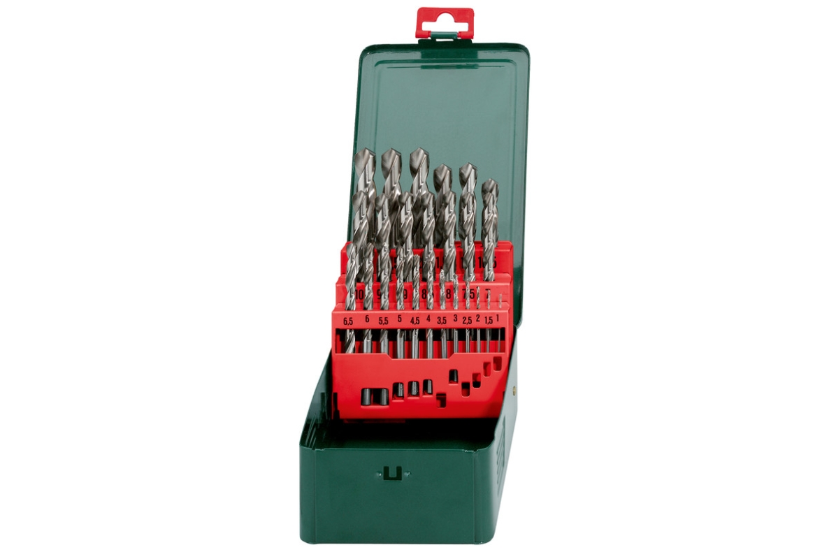 Metabo Accessories 627154000 HSS-G drill bit cassette, SPC, 25-piece