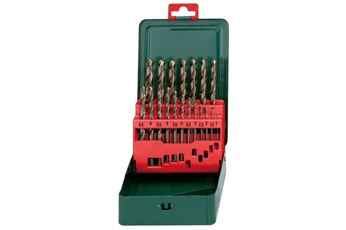 Metabo Accessories 627157000 HSS-CO drill bit set, SP №", 19-piece
