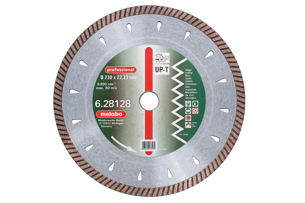 Metabo Accessories 628125000 DIA-DSS Professional UP-T Turbo Diamond Saw Blade 125x2,2x22,23mm