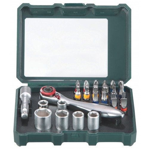 Metabo Accessories 626701000 Bit and Ratchet Set 26 Pieces