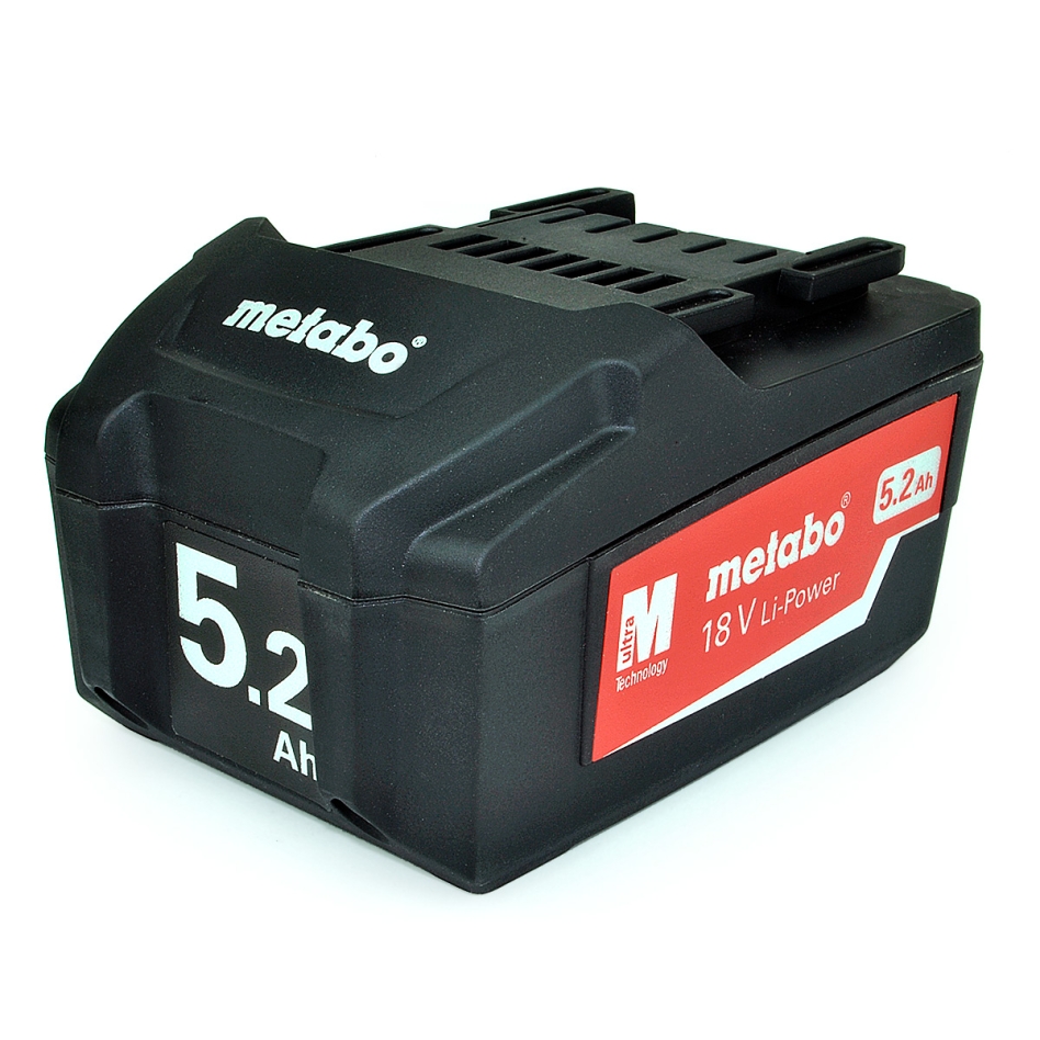 Metabo Accessories 625592000 Battery Pack 18 V, 5.2 Ah, Li-Power