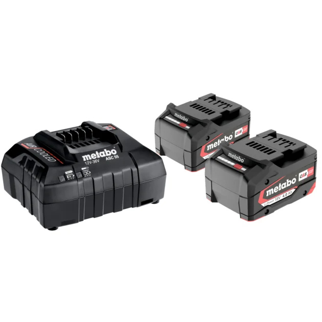 Metabo Accessories 685050000 Battery Pack 2 x 18V 4.0Ah Li-Ion + 1 x Charger ASC 55