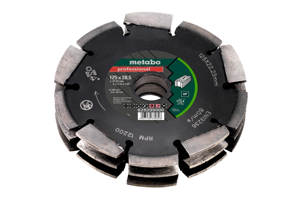 Metabo Accessories 628299000 DIA-FS3 Professional UP universal Diamond saw blade 125x28,5x22,23mm
