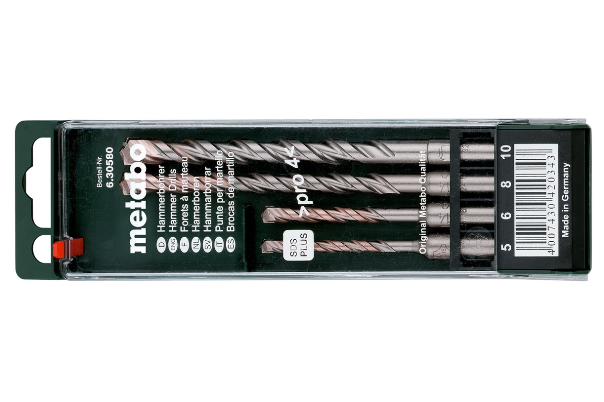 Metabo Accessories 630580000 SDS-plus Pro 4-drill set (4-piece)