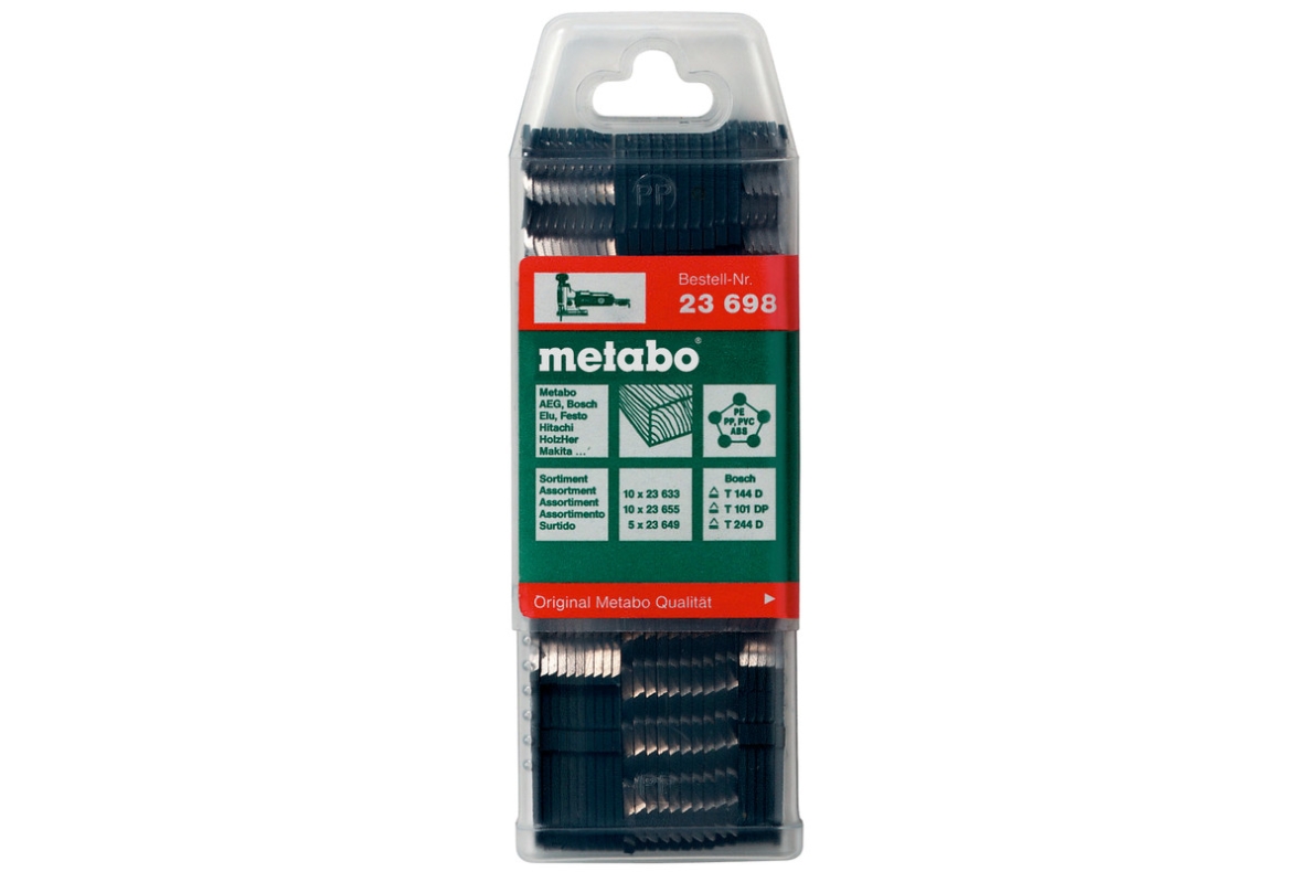 Metabo Accessories 623698000 Assortment of jigsaw blades 4, wood, 25-piece
