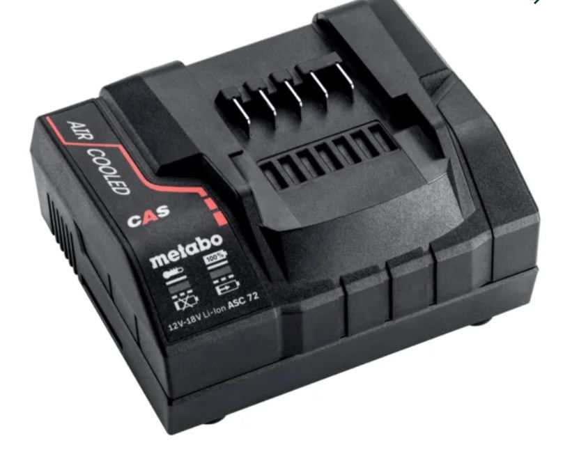Metabo Accessories 627382000 ASC 72 12-18V Air-Cooled Battery Charger