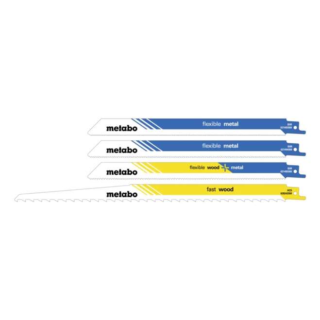 Metabo Accessories 628533000 20-Piece Reciprocating Saw Blade Set for Wood and Metal
