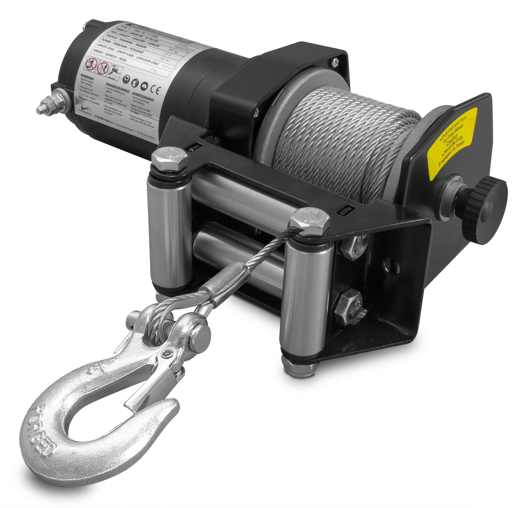 Metal Works 754753152 EL1000 Winch 12V 907kg 750W 15.2m