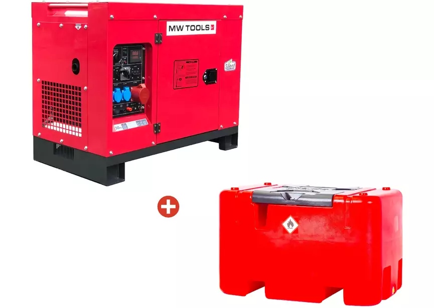 Metal Works DG100EPACK2 DG100E Diesel Generator 10 kW + Diesel Tank 12V