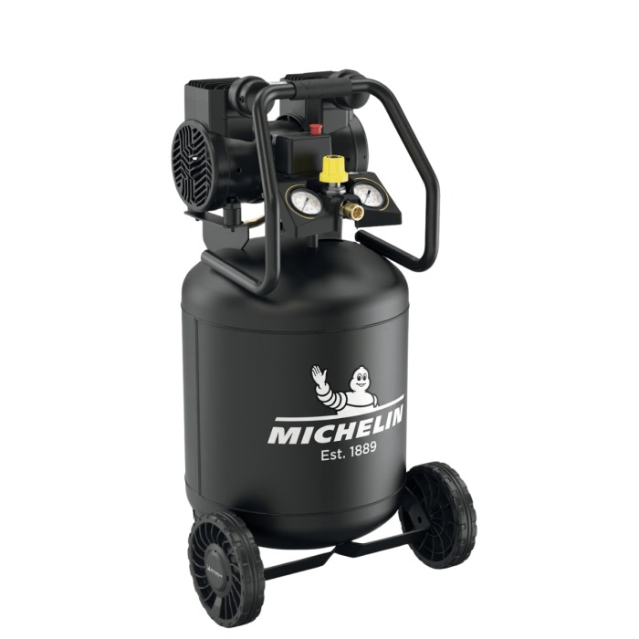 Michelin B2DV404MLL507 MX POP AIR 50V-2 SILENT Mobile Oil-Free Compressor 230V 1.5kw 8bar 50L Standing model