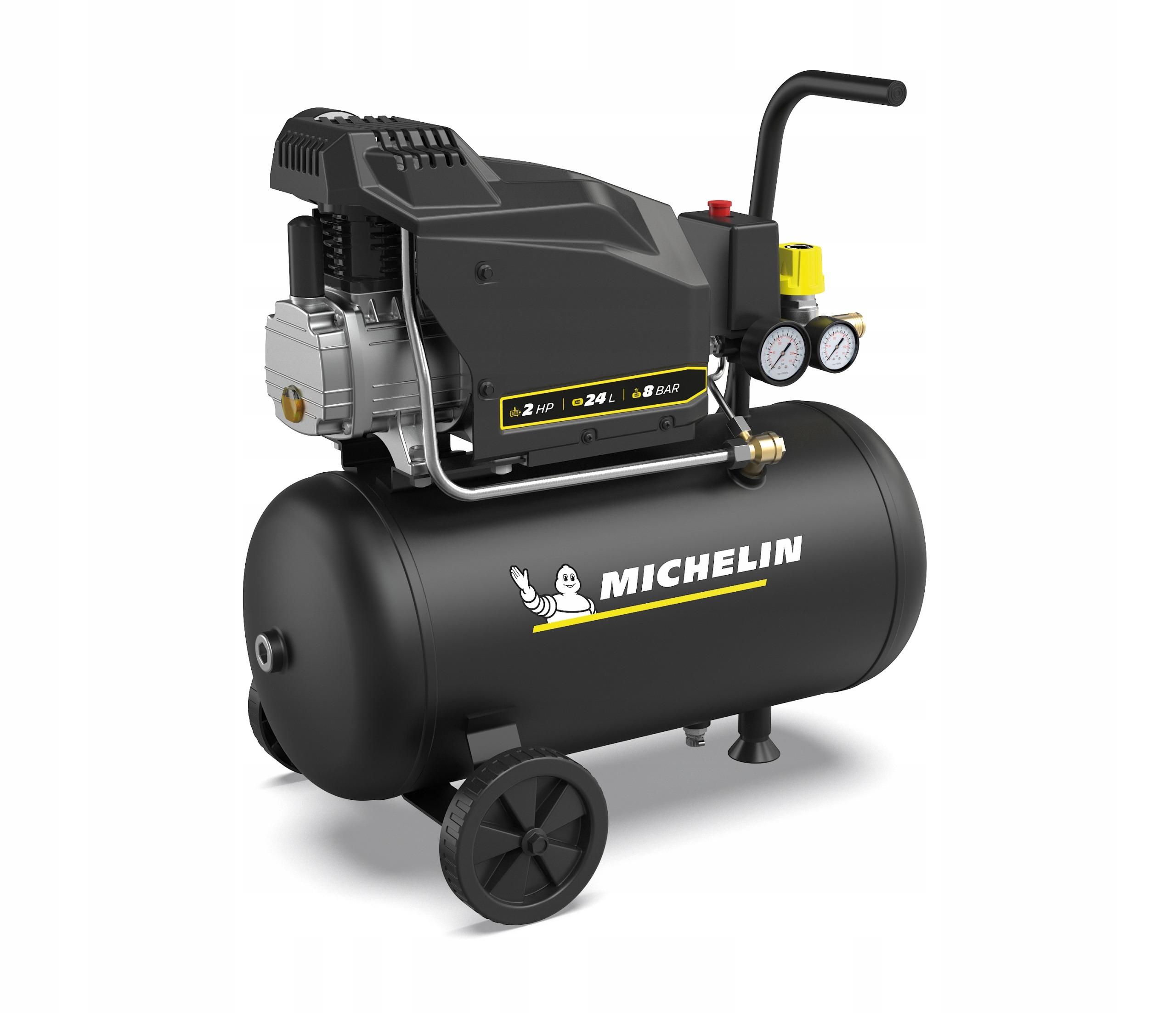 Michelin RHCC404MLL533 MX POP AIR 24-2 L Mobile Oil Lubricated Compressor 230V 2hp 8 bar 24L
