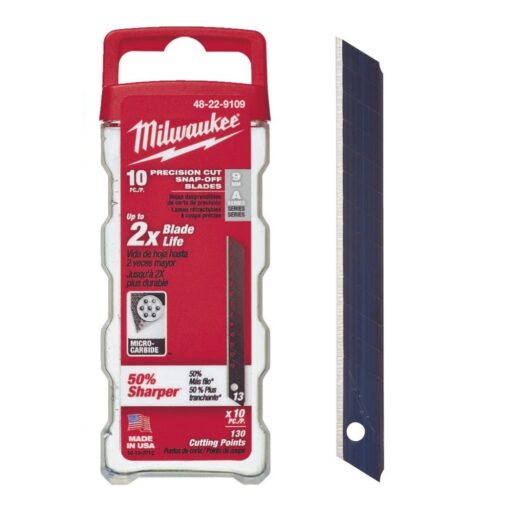 Milwaukee 48229109 Blades for sliding knife 9 mm 10 pieces