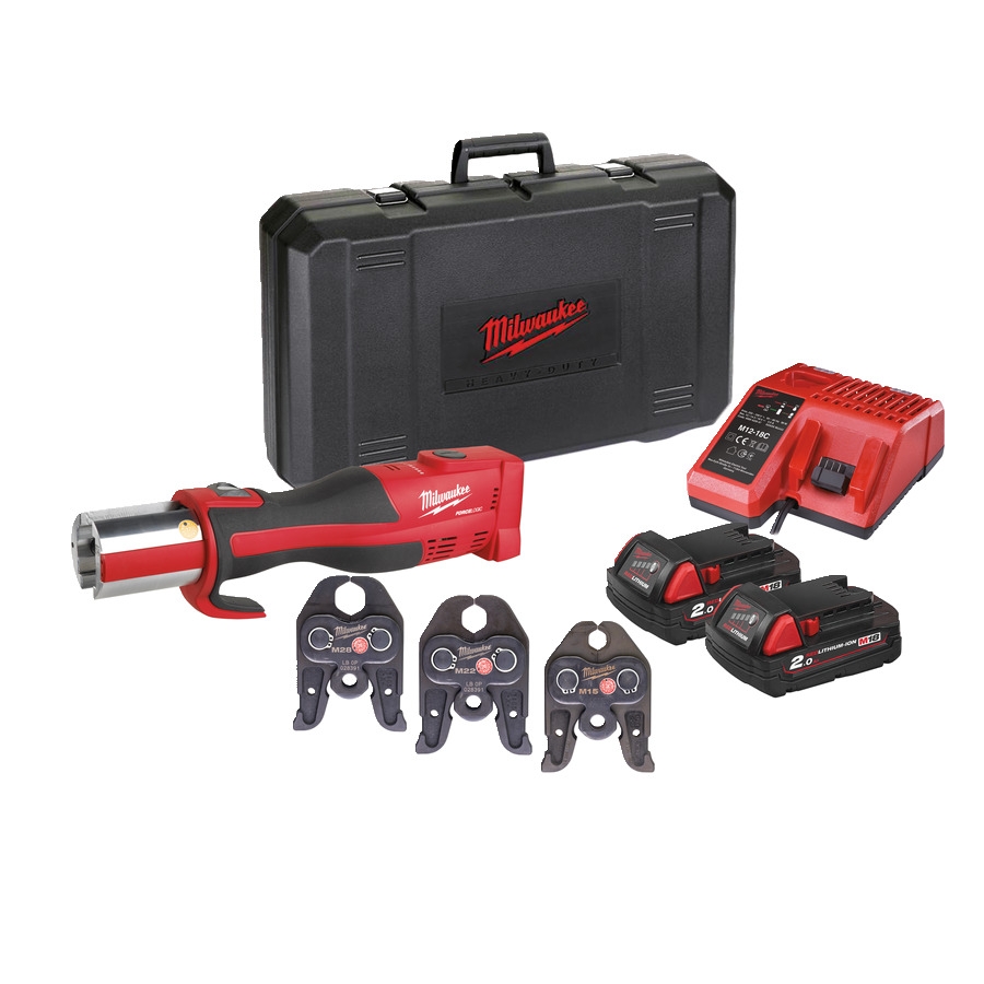 Milwaukee 4933451133 M18 BLHPT-202C M-SET Cordless crimping pliers Brushless 18V 2,0Ah Li-Ion