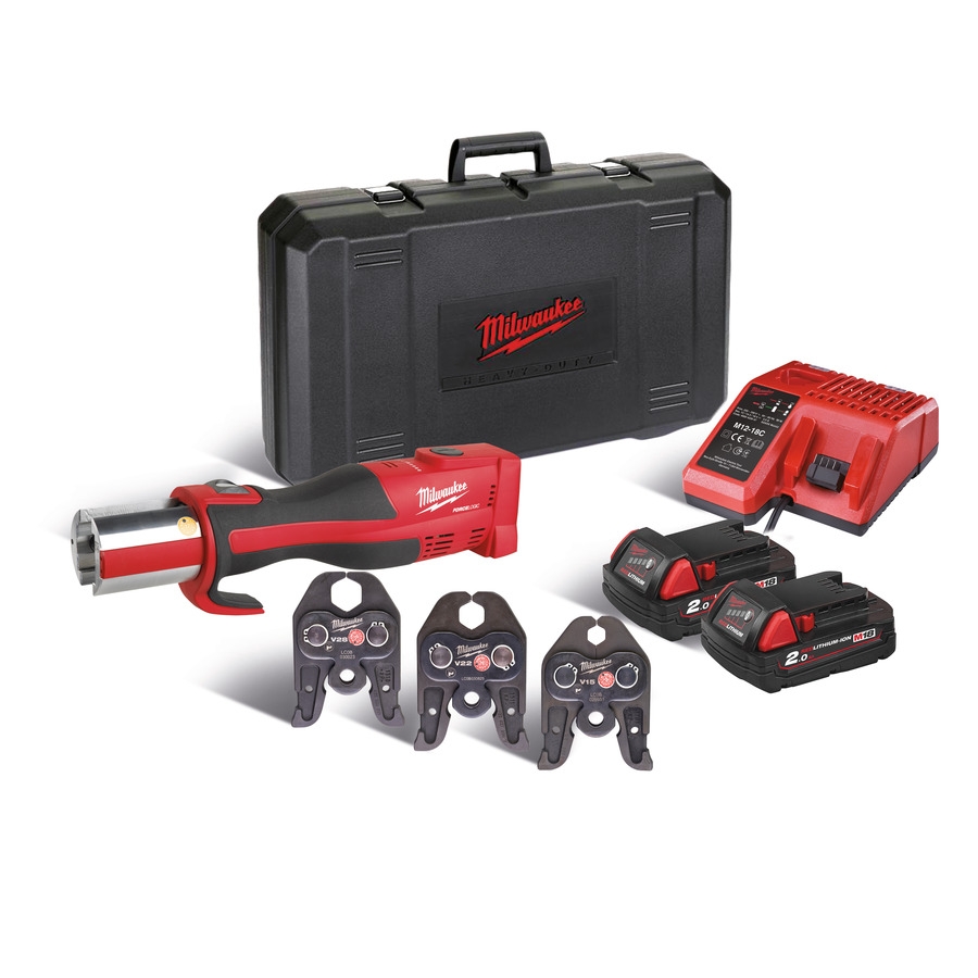 Milwaukee 4933451134 M18 BLHPT-202C V-SET Cordless crimping pliers Brushless 18V 2,0Ah Li-Ion