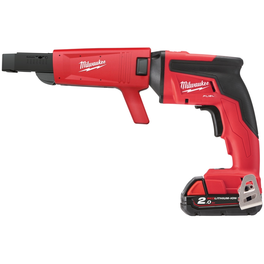 Milwaukee 4933459199 M18 FSGC-202X Drywall Screwdriver with Attachment 18V 2.0Ah Li-Ion in HD-Box