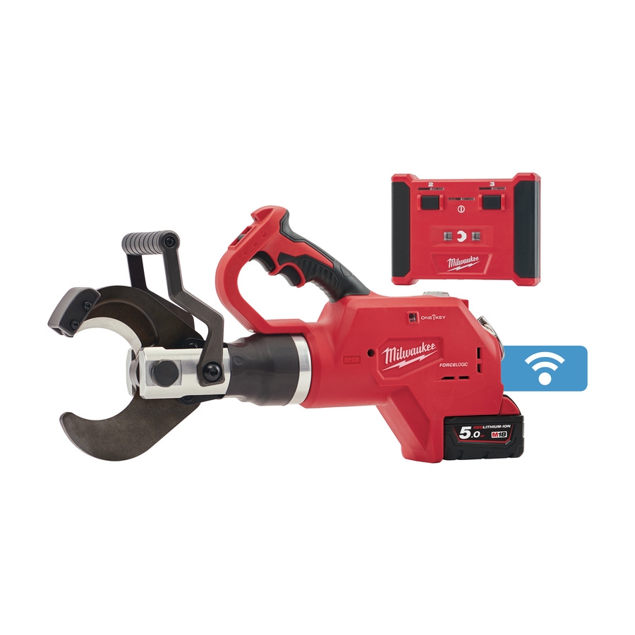 Milwaukee 4933459271 M18 HCC75R-502C M18™ FORCE LOGIC™ hydraulic underground cable cutter 18V 5.0Ah Li-Ion