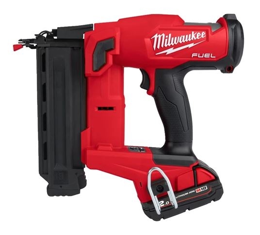 Milwaukee 4933471407 M18 FN18GS-202X Accu Mini-Bradtacker 18GA Right 16-54mm 18V 2,0Ah Li-Ion