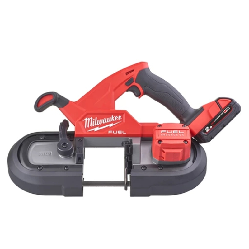 Milwaukee 4933471497 M18 FBS85-202C Compact Cordless Bandsaw 18 volt 2.0 Ah Li-ion