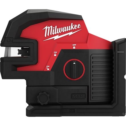 Milwaukee 4933479202 M12 CLL4P-0C Cross line laser/lead laser green 12V excl. batteries and charger