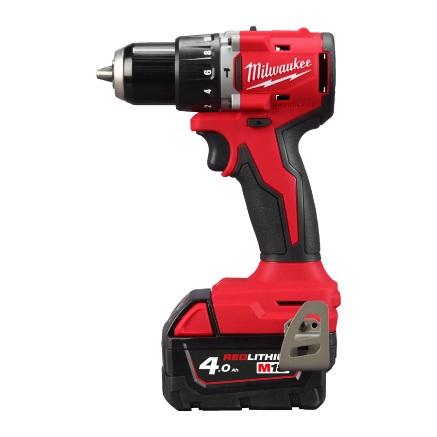 Milwaukee 4933492824 M18 BLPDRC-402C Cordless Impact Drill 18V 4.0Ah Li-Ion