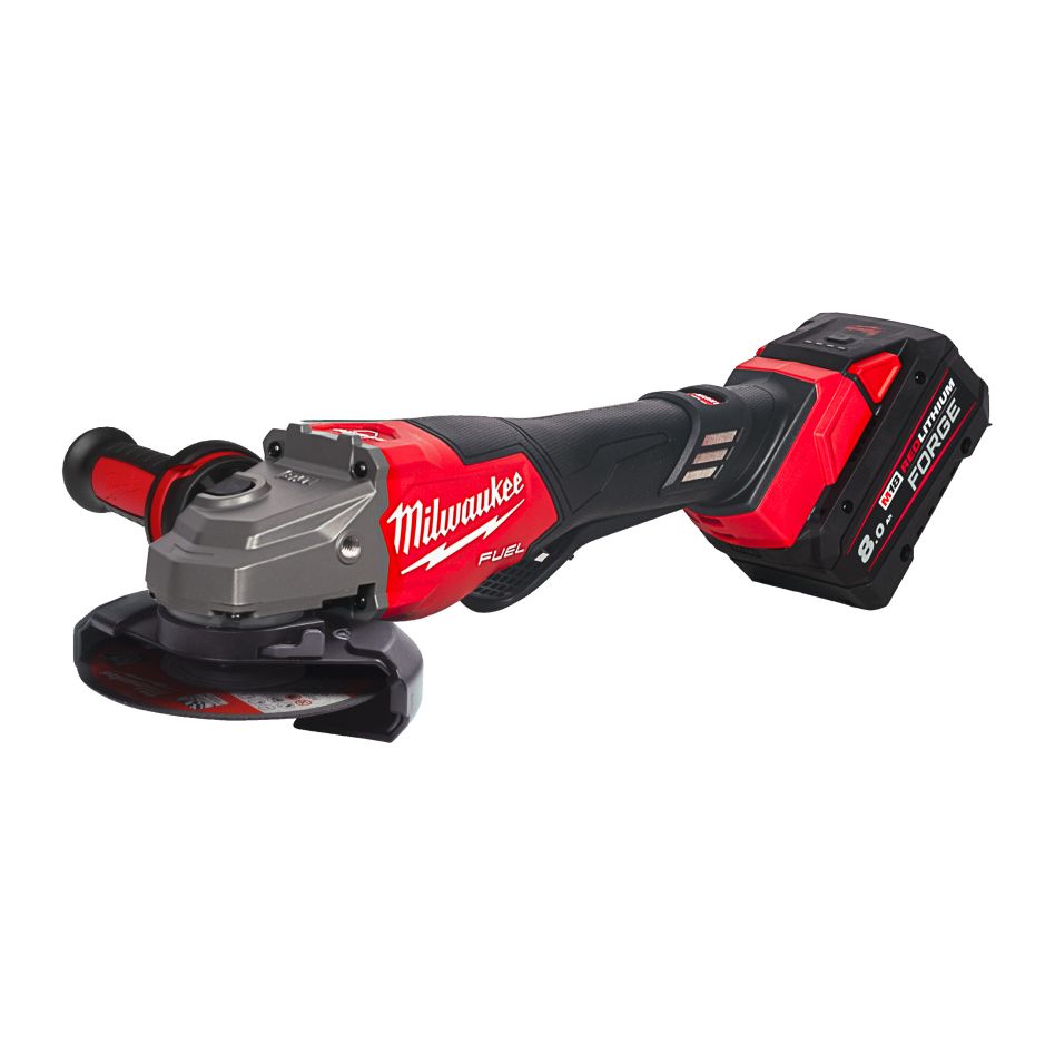 Milwaukee 4933493420 M18 FHSAGO125VXPDB2-802X FUEL™ 125 mm angle grinder with brake, variable speed and ONE-KEY™ 18 V 2x 8 Ah in HD Box