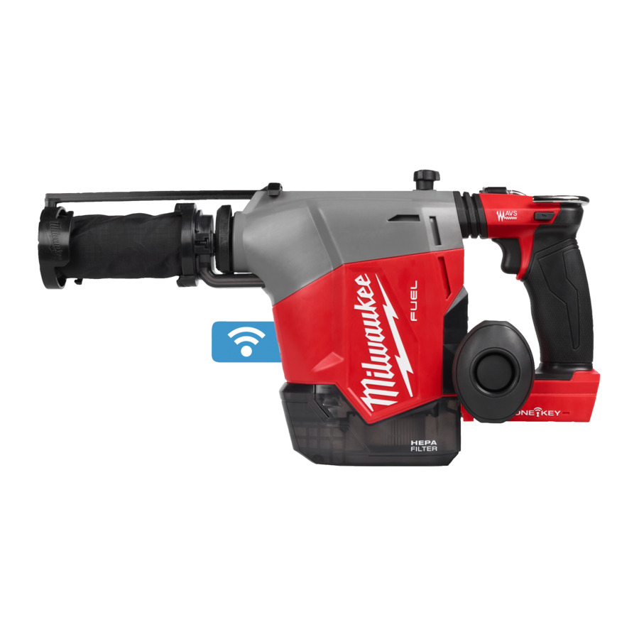 Milwaukee 4933493532 Fuel 18V cordless hammer without batteries and charger with integrated dust extraction 