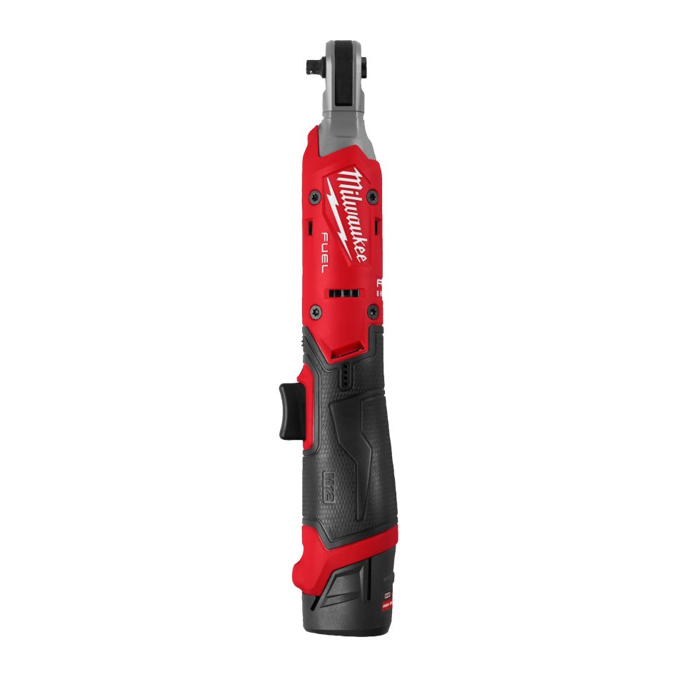 Milwaukee 4933498934 M12 FUEL 1/4" Accu Ratchet Wrench Gen 2 2x 12V 2.5Ah batteries and charger in bag