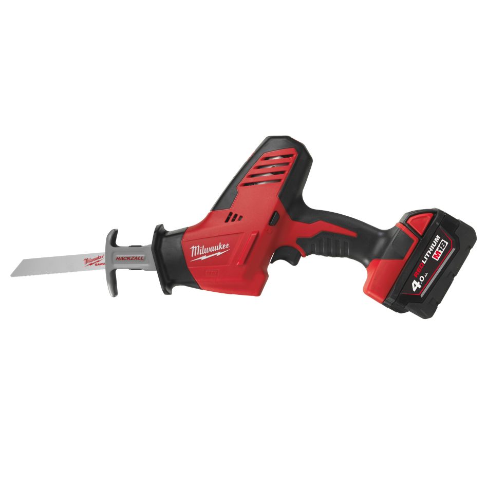 Milwaukee 4933501114 M18 C18 HZ-402B HACKZALL Subcompact Accu reciprocating saw 2x 4.0Ah battery and charger in bag
