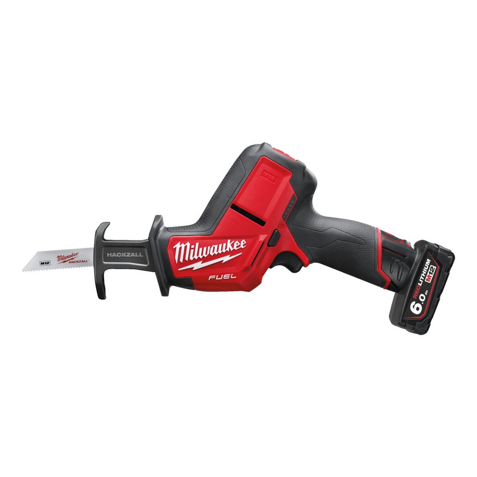 Milwaukee 4933501117 M12 FUEL HACKZALL Compact Accu Recipro saw 2x 12V 6.0Ah batteries and charger in box