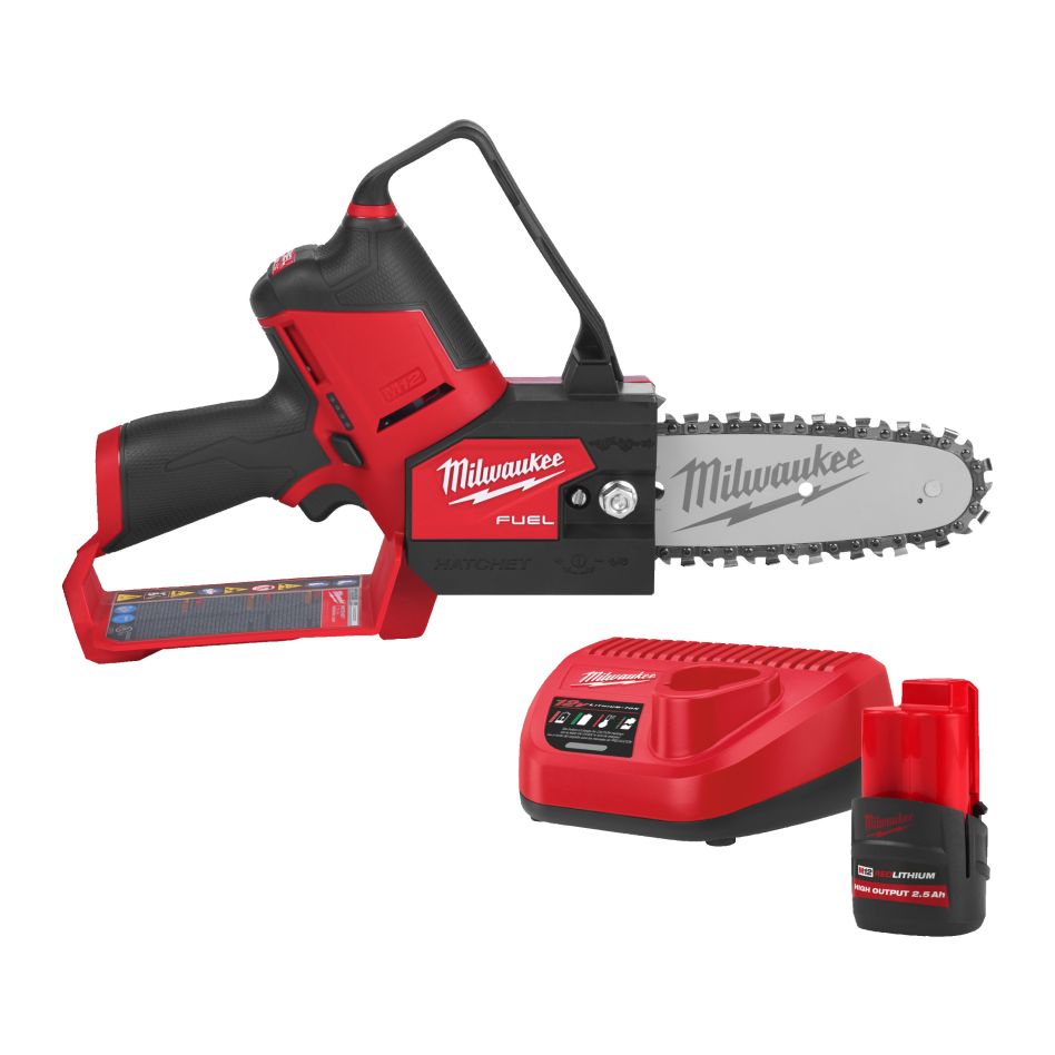 Milwaukee 4933501917 M12 FUEL HATCHET Accu pruning saw 15 cm 1x 12V 2.0Ah battery and charger in box