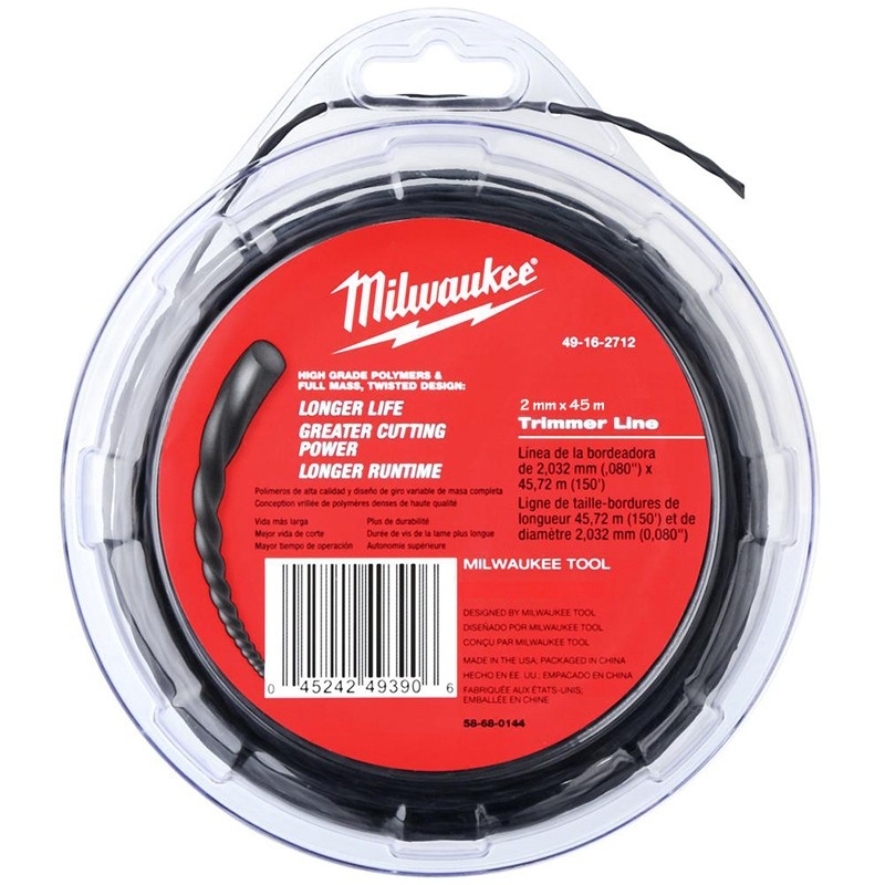 Milwaukee Accessories 49162712 Trimmer wire 2mm x 45m