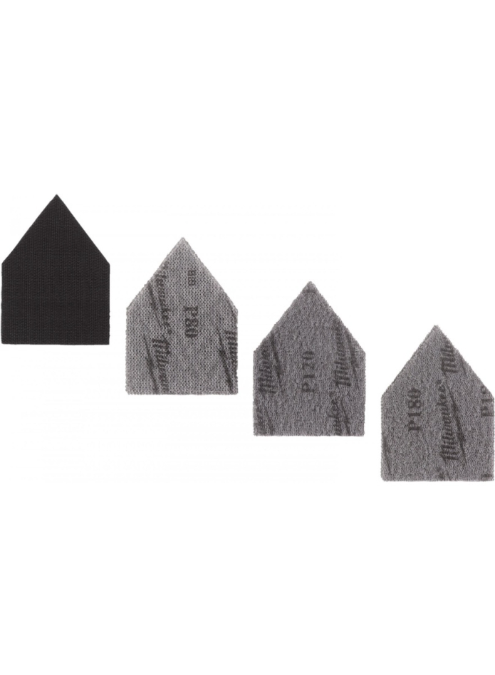Milwaukee Accessories 48805405 Mesh Sanding Sheets Set 67 x 92 mm K80/K120/K180 for M12 FDSS 12 pcs