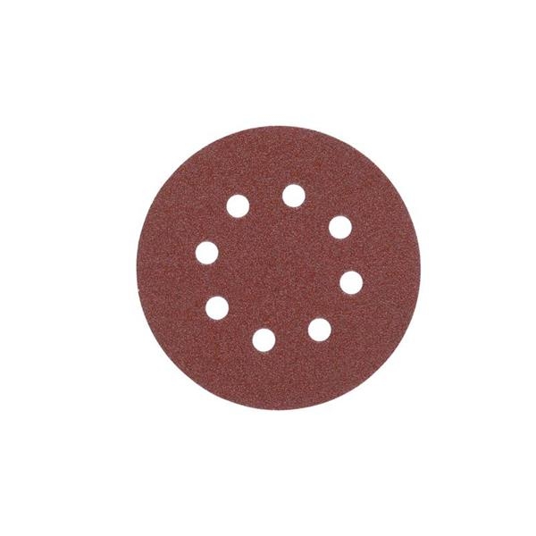 Milwaukee Accessories 4932367743 Sandpaper Velcro fastening 125 mm K 120 8 holes 5 pieces