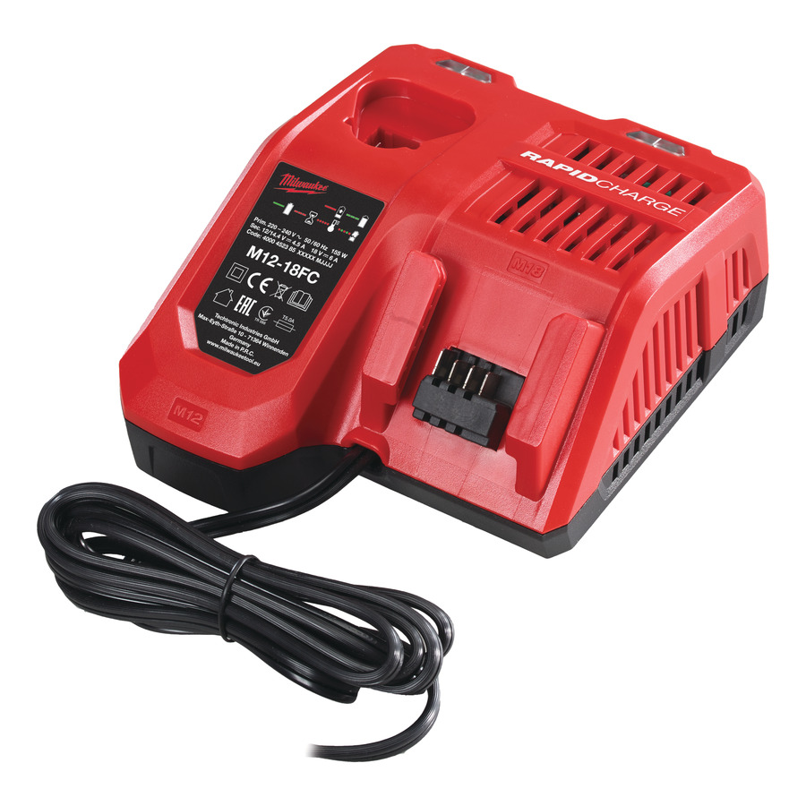 Milwaukee Accessories 4932451079 M12-18FC Multi-speed Li-Ion Battery Charger