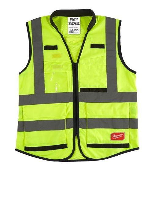 Milwaukee Accessories 4932471897 Safety Jacket Hi-vis Premium class 2 yellow - XXL - 1 piece