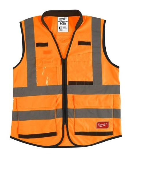 Milwaukee Accessories 4932471899 Safety Jacket Hi-vis Premium class 2 orange - L/XL - 1 piece