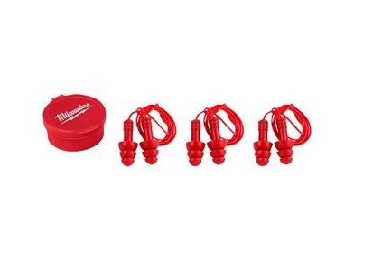 Milwaukee Accessories 4932471904 Ear plugs reusable with cord - 3 pieces