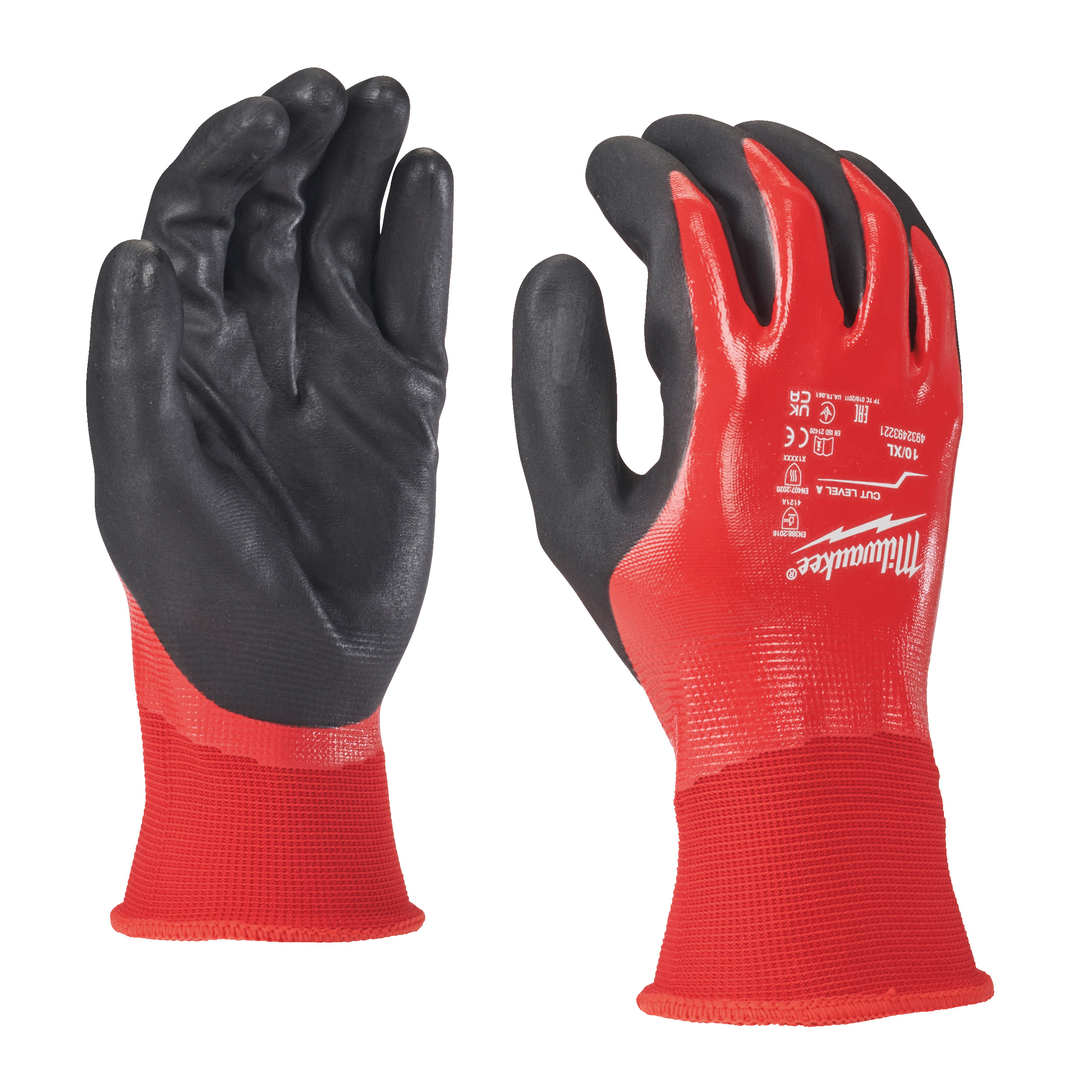 Milwaukee Accessories 4932493224 Fully dipped Cut A Work Gloves - 8/M - 12 pairs