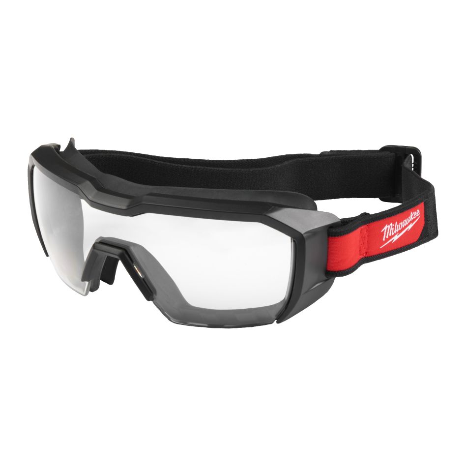 Milwaukee Accessories 4932493433 Compact Comprehensive Vision Glasses Ventilated Clear