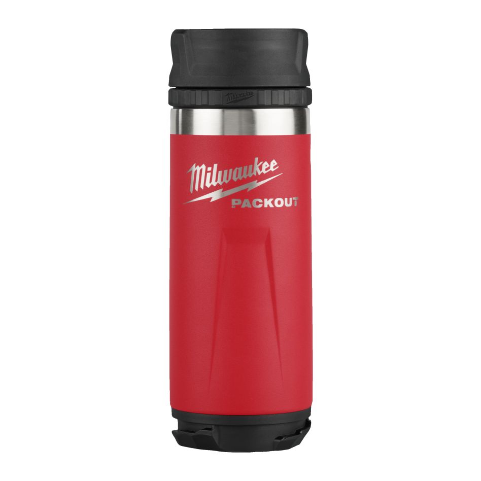 Milwaukee Accessories 4932493473 PACKOUT™ 532 ml bottle with drinking cap red