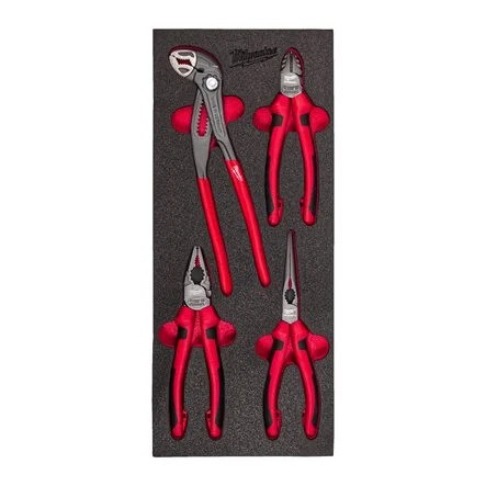 Milwaukee Accessories 4932493631 Pliers set PACKOUT Foam Inlay 4-piece