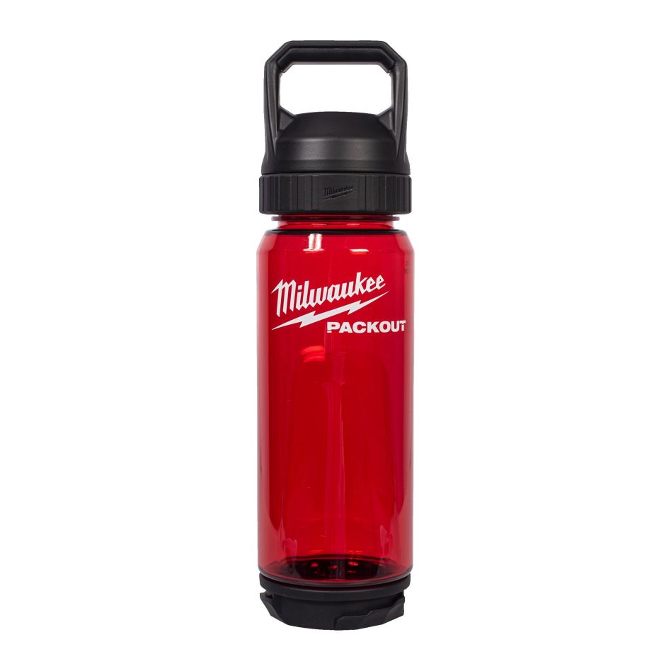 Milwaukee Accessories 4932498636 PACKOUT 740 ml Plastic bottle with drinking cap red