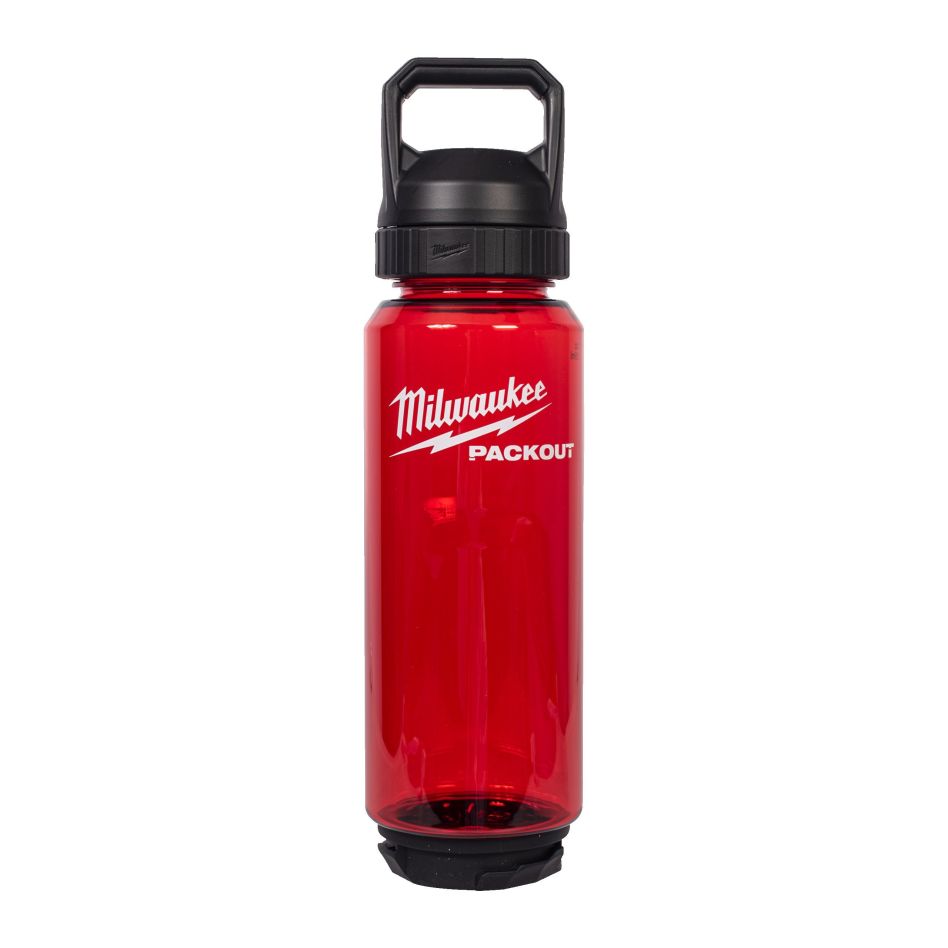 Milwaukee Accessories 4932498637 PACKOUT 1005 ml Plastic bottle with drinking cap red