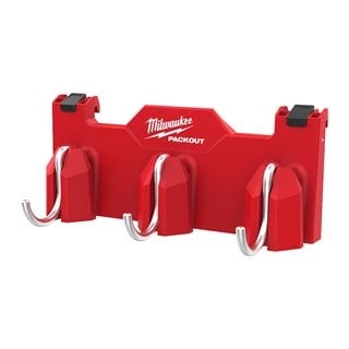 Milwaukee Accessories 4932498650 PACKOUT side mount 3 hook rail