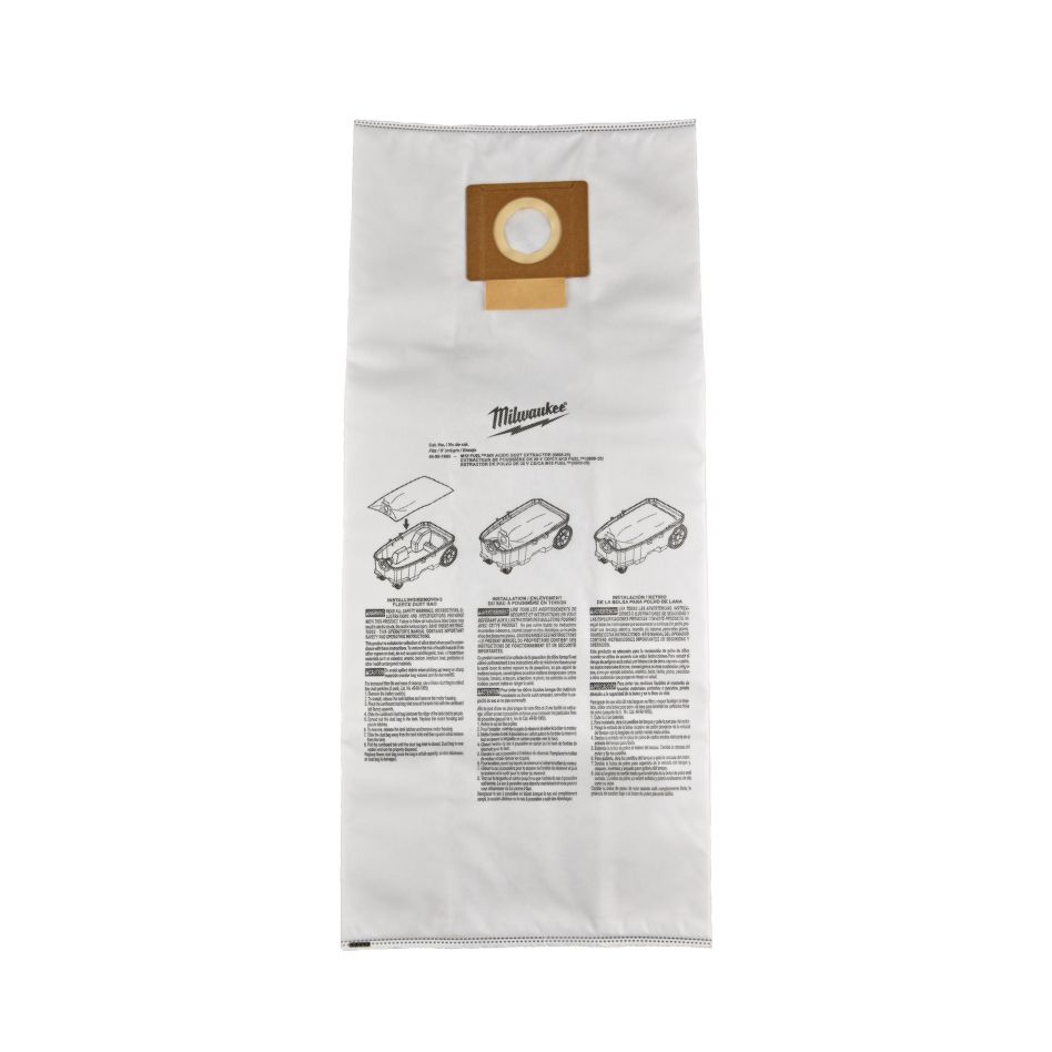 Milwaukee Accessories 4932498663 Vacuum cleaner bag Fleece for M18 ONEF2VC34M