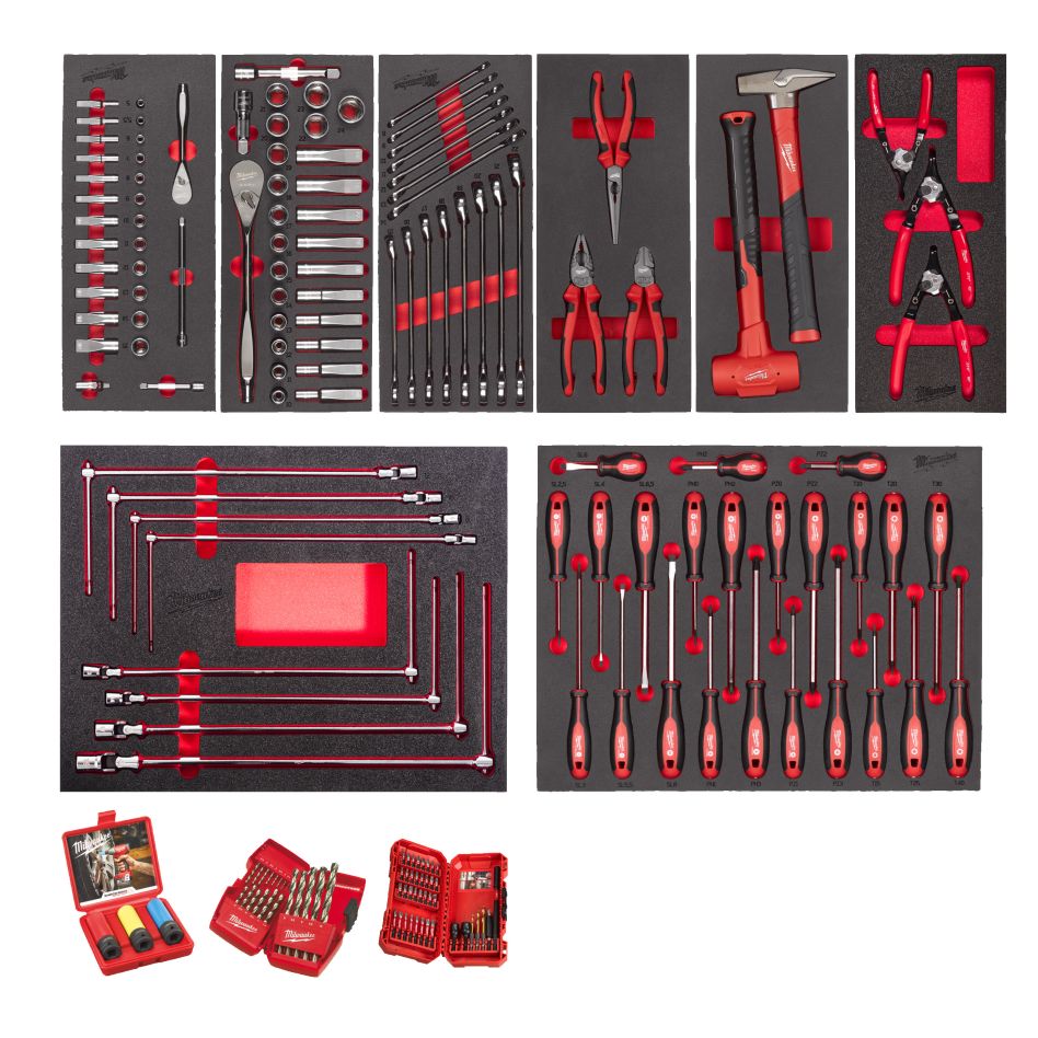 Milwaukee Accessories 4932499474 Master foam inlay sets Automotive/Transportation 172-piece